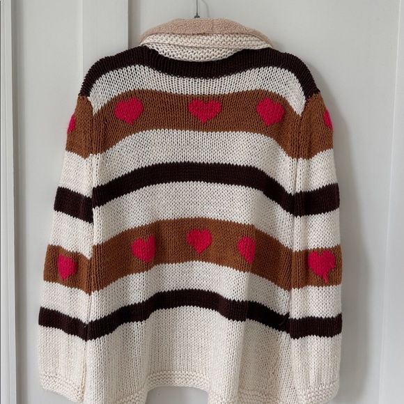 Anthropologie Vero Alfie Hand-Knit Cardigan Sweater Size 2 - Picture 11 of 16